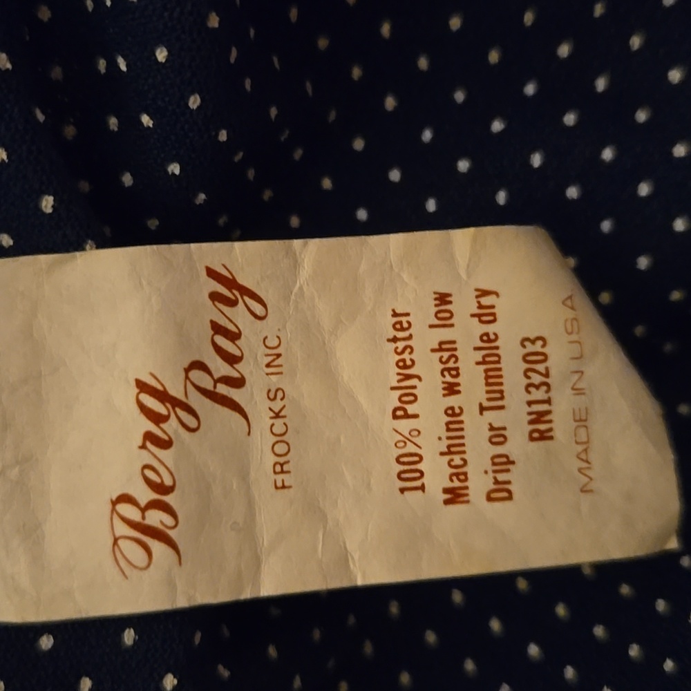 Berg Ray vintage dress size 8, early 80's - Picture 9 of 9